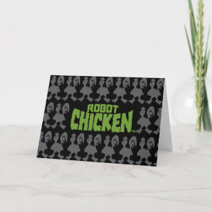 Robot Chicken Silhouette Pattern Kaart