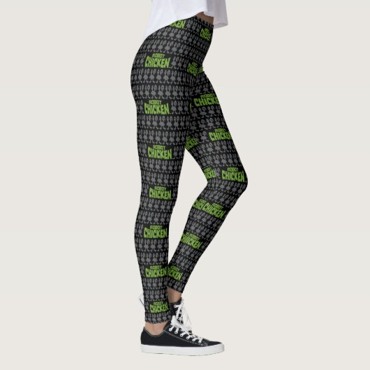 Robot Chicken Silhouette Pattern Leggings (Rechts)