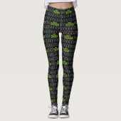 Robot Chicken Silhouette Pattern Leggings (Voorkant)
