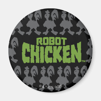 Robot Chicken Silhouette Pattern Magneet