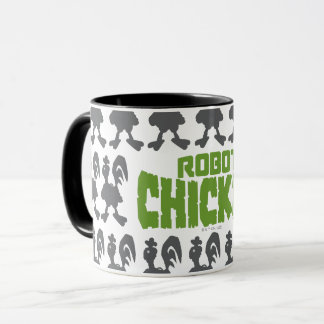 Robot Chicken Silhouette Pattern Mok
