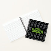 Robot Chicken Silhouette Pattern Notitieboek (Binnen)