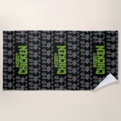 Robot Chicken Silhouette Pattern Strandlaken (Voorkant)