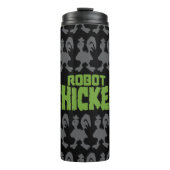 Robot Chicken Silhouette Pattern Thermosbeker (Voorkant)