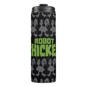 Robot Chicken Silhouette Pattern Thermosbeker