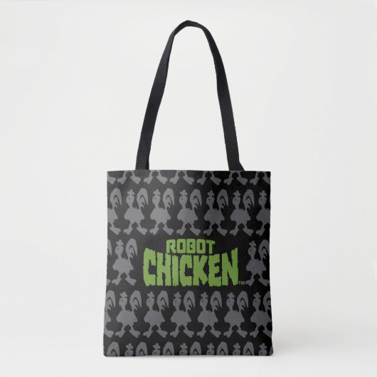 Robot Chicken Silhouette Pattern Tote Bag (Voorkant)