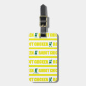 Robot Chicken Stripe Pattern Bagagelabel (Voorkant verticaal)
