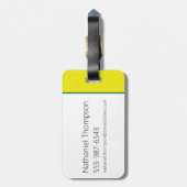 Robot Chicken Stripe Pattern Bagagelabel (Achterkant verticaal)