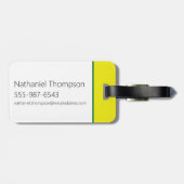 Robot Chicken Stripe Pattern Bagagelabel (Achterkant horizontaal)