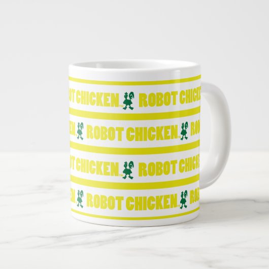 Robot Chicken Stripe Pattern Grote Koffiekop (Voorkant rechts)