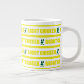 Robot Chicken Stripe Pattern Grote Koffiekop (Rechts)
