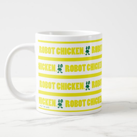 Robot Chicken Stripe Pattern Grote Koffiekop (Links)