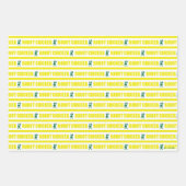 Robot Chicken Stripe Pattern Inpakpapier Vel (Voorkant 3)