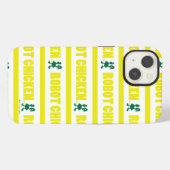 Robot Chicken Stripe Pattern iPhone Hoesje (Achterkant horizontaal)