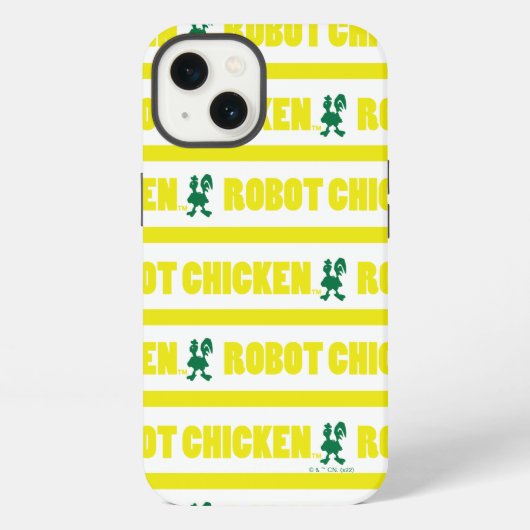 Robot Chicken Stripe Pattern iPhone Hoesje (Achterkant)