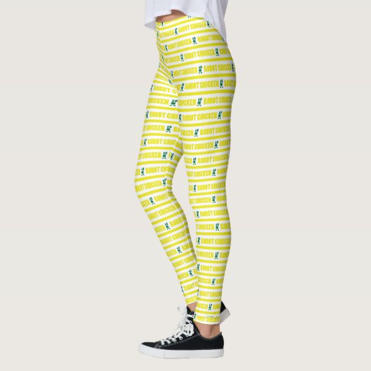 Robot Chicken Stripe Pattern Leggings (Links)