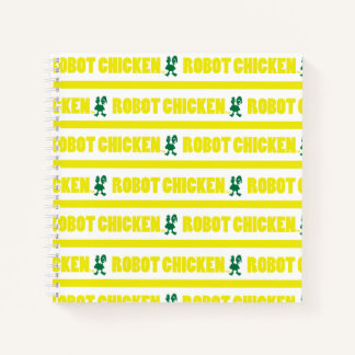Robot Chicken Stripe Pattern Notitieboek