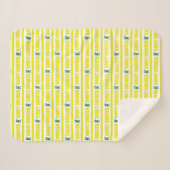 Robot Chicken Stripe Pattern Sherpa Deken (Voorkant (horizontaal))