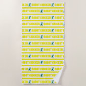 Robot Chicken Stripe Pattern Strandlaken (Voorkant)