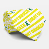 Robot Chicken Stripe Pattern Stropdas (Opgerold)