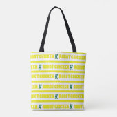 Robot Chicken Stripe Pattern Tote Bag (Achterkant)