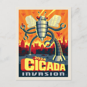 Robot Cicada Briefkaart