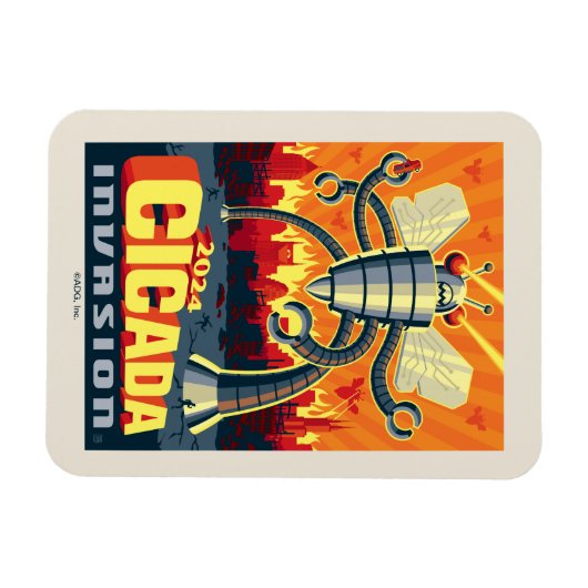 Robot Cicada Magneet (Horizontaal)