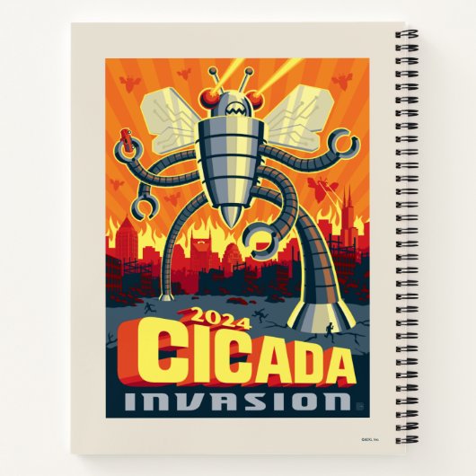 Robot Cicada Notitieboek (Achterkant)