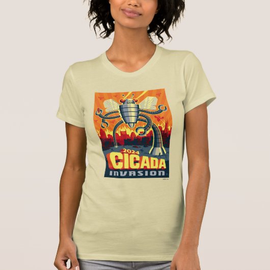 Robot Cicada T-shirt (Voorkant)
