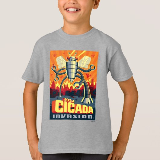 Robot Cicada T-shirt (Voorkant)