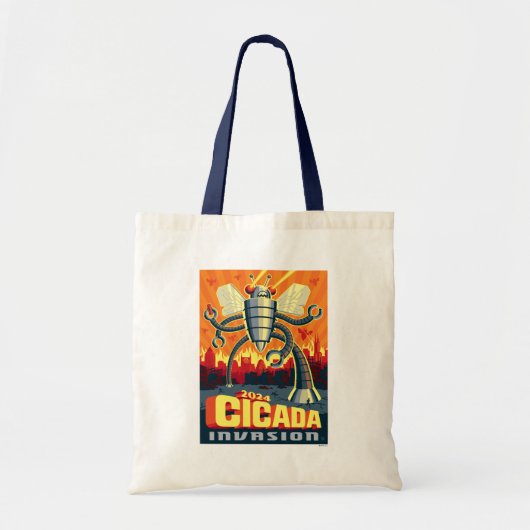 Robot Cicada Tote Bag (Voorkant)