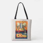 Robot Cicada Tote Bag (Achterkant)