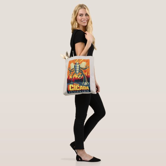 Robot Cicada Tote Bag (Op model)