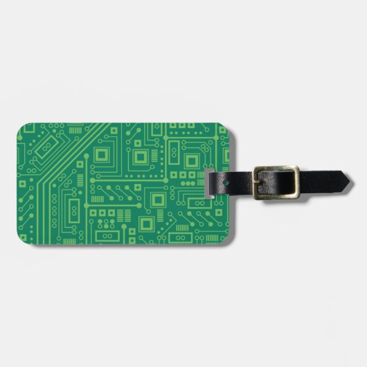 Robot Circuit Board Bagagelabel (Voorkant horizontaal)