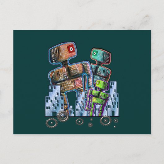 Robot City Briefkaart (Voorkant)