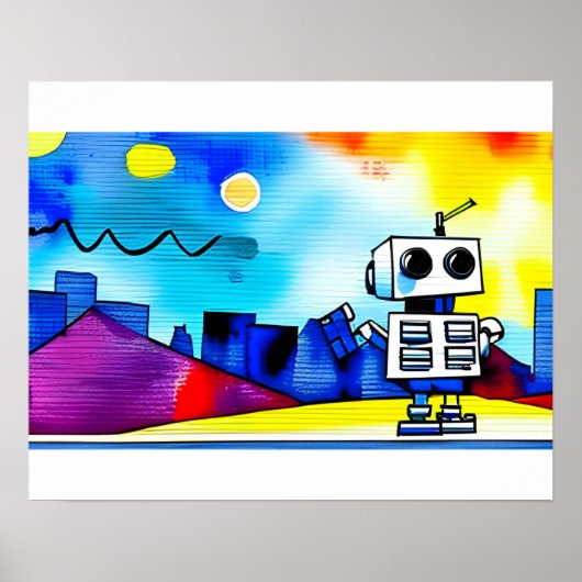 Robot City Poster (Voorkant)