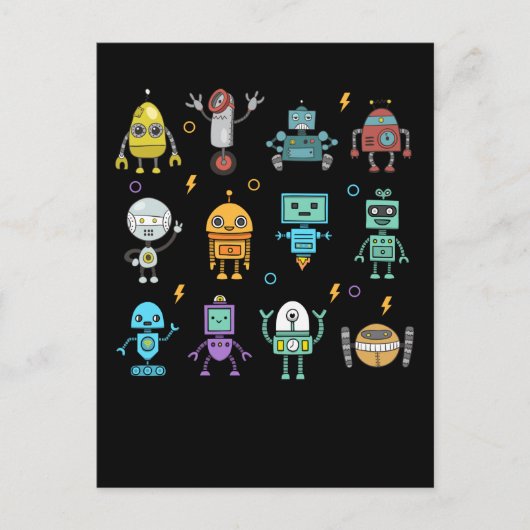 Robot Collectie Funny Robotics Briefkaart (Voorkant)