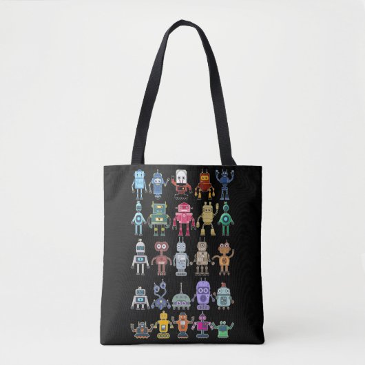 Robot Collection Science Technology Robots Tote Bag (Voorkant)