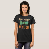 Robot Combat Mode op Battery Design T-shirt (Voorkant volledig)
