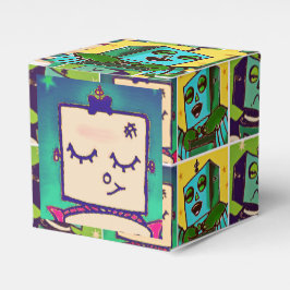 Robot Comic Style Gift Boxes Bedankdoosjes