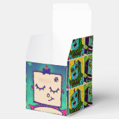 Robot Comic Style Gift Boxes Bedankdoosjes (Geopend)
