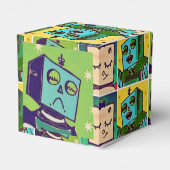 Robot Comic Style Gift Boxes Bedankdoosjes (Achterkant)