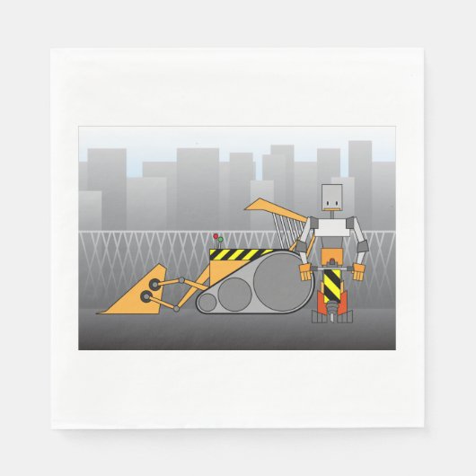 Robot Construction Worker Servet (Voorkant)