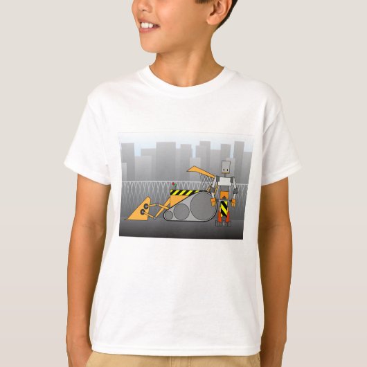 Robot Construction Worker T-shirt (Voorkant)
