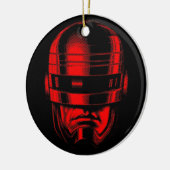 Robot Cop Helmet Keramisch Ornament (Links)