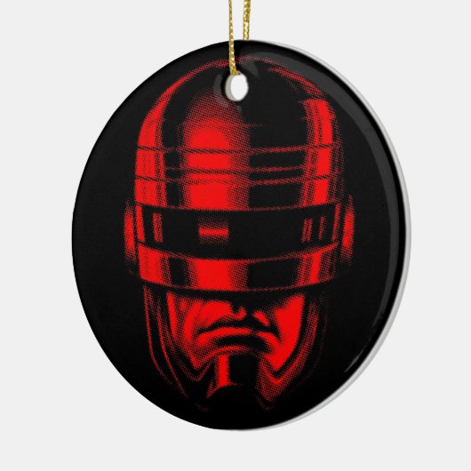 Robot Cop Helmet Keramisch Ornament (Links)