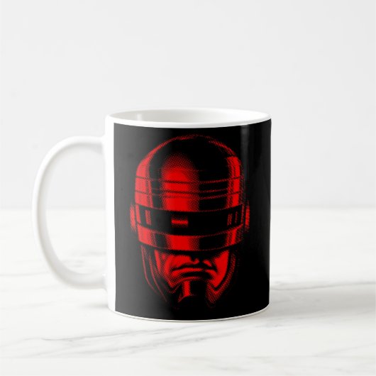 Robot Cop Helmet Koffiemok (Links)