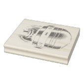 Robot Cop Helmet Rubberstempel (Stempel)