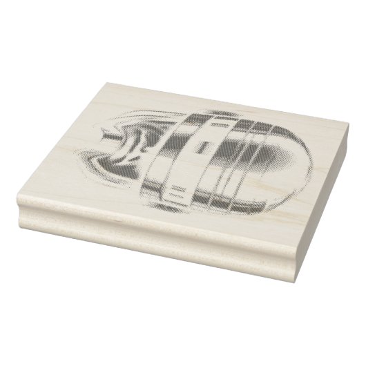 Robot Cop Helmet Rubberstempel (Stempel)