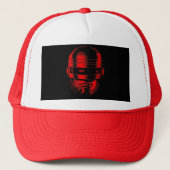 Robot Cop Helmet Trucker Pet (Voorkant)